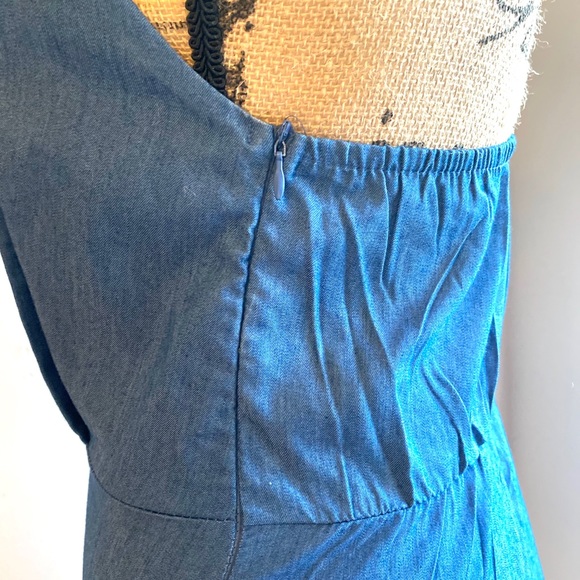 Vintage chambray halter dress - Picture 4 of 5